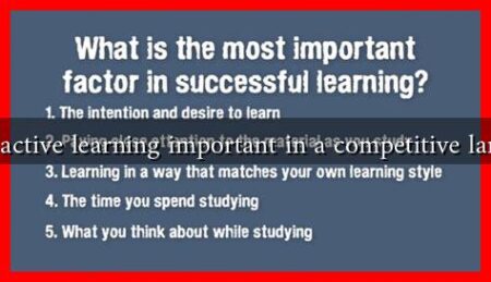Why is active learning important in a competitive landscape Why is active learning important in a competitive landscape