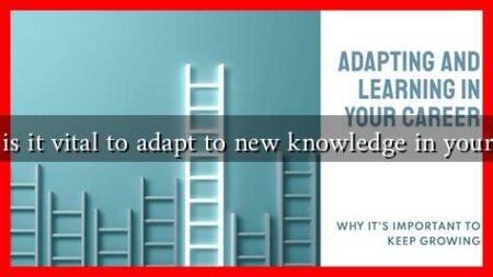 Why is it vital to adapt to new knowledge in your field